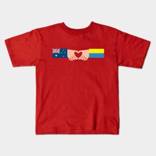 Australia Loves Ukraine Kids T-Shirt